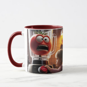 Mug Imaginaire mignonne fille mélangeur tomate