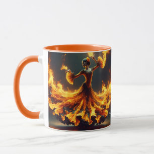 Mug Imaginaire Mignonne Flamenco Fille Danser