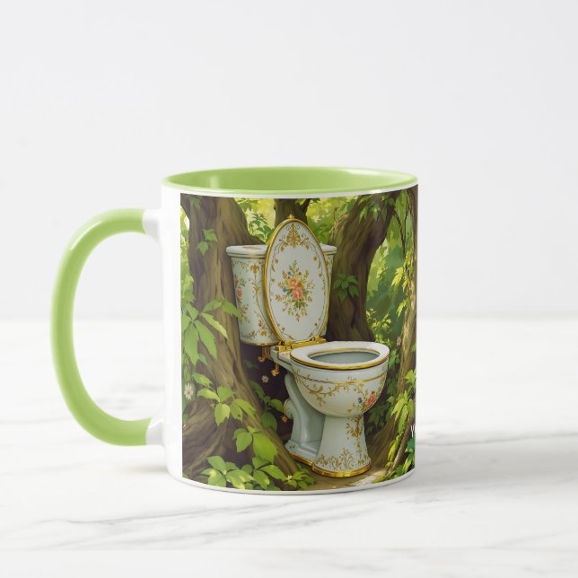 Mug Imaginaire Mignonne Forêt Blanc Surprise (Gauche)