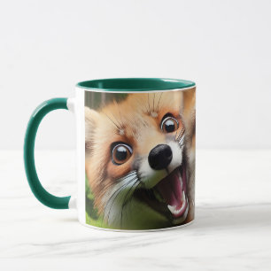 Mug Imaginaire Mignonne Forêt de Deux Foxes
