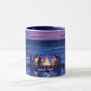 Mug Imaginaire Mignonne Nuit Feu de mer