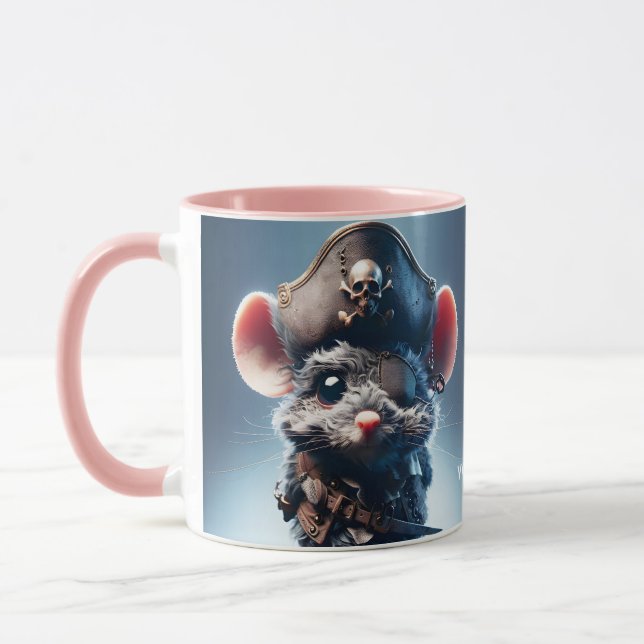 Mug Imaginaire mignonne souris Pirate Casquette (Gauche)