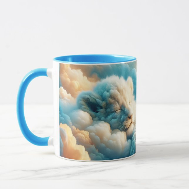 Mug Imaginaire Mignons Nuages bébé Lion (Gauche)