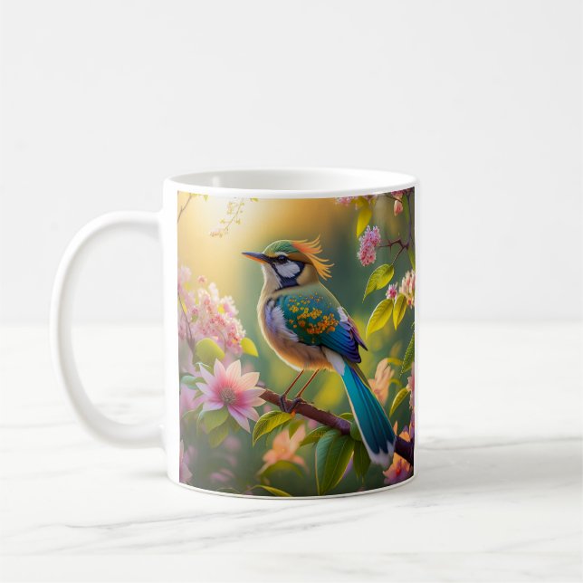 Mug Imaginaire Turquoise à ailes vert (Gauche)