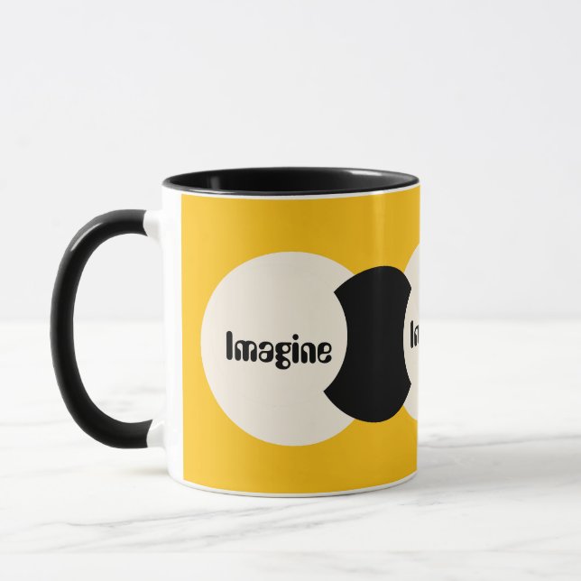 Mug Imaginez le logo jaune (Gauche)