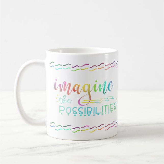 Mug IMAGINEZ LES POSSIBILITÉS Coloré (Gauche)