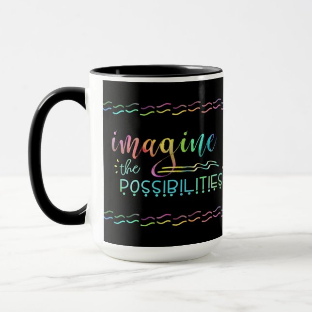 Mug IMAGINEZ LES POSSIBILITÉS Typographie (Gauche)