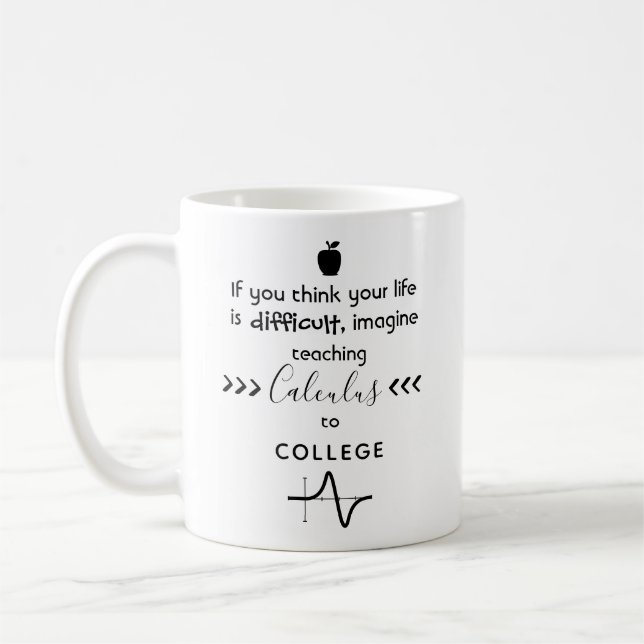 Mug Imaginez un calcul d'enseignement pour collégier l (Gauche)