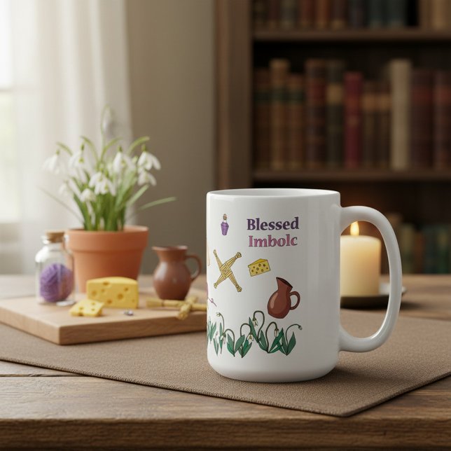 Mug Imbolc Bénie Création Saisonnière Païenne (Créateur téléchargé)