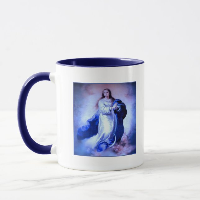 Mug Immaculé bleu Conception (Gauche)