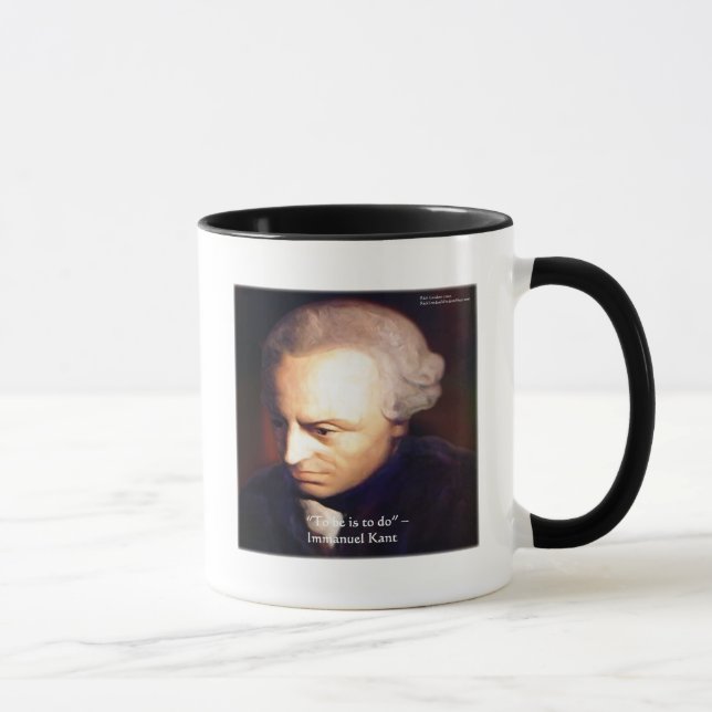 Mug Immanuel Kant "À faire" Citations de sagesse Cadea (Droite)