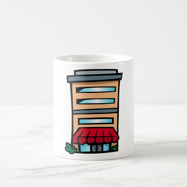 Mug Immeuble de façade et bureaux (Créateur téléchargé)