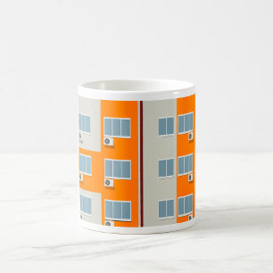 Mug Immeuble moderne avec climatiseurs