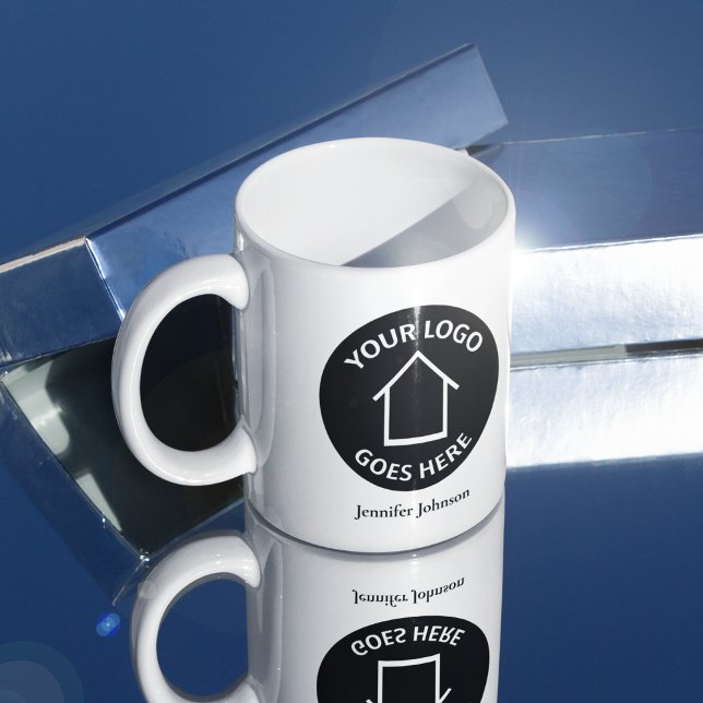 Mug Immobilier Société Ajouter Votre Logo Realtor Pers (Créateur téléchargé)