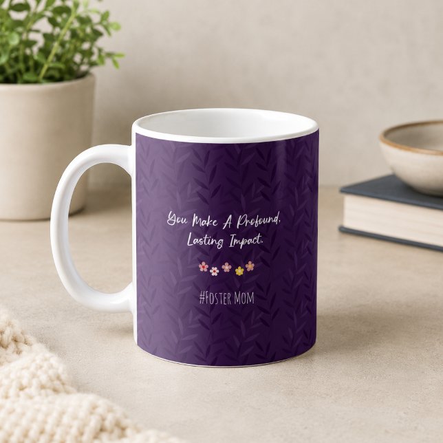 Mug Impact Profond Amour Parent de Placement Personnal (Créateur téléchargé)