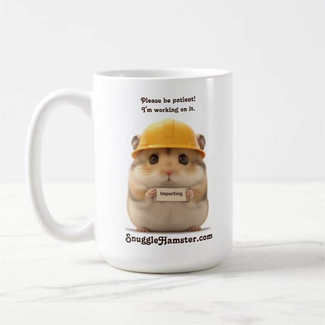 Mug Importation de hamster hardhat SnuggleHamster.com (Gauche)