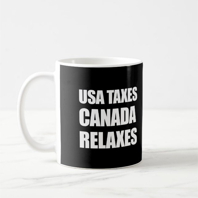 Mug Impôts des États-Unis Canada (Gauche)