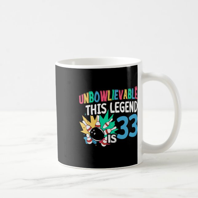 Mug Impraticable Cette Légende Est 33 Bowling 33e Nais (Droite)