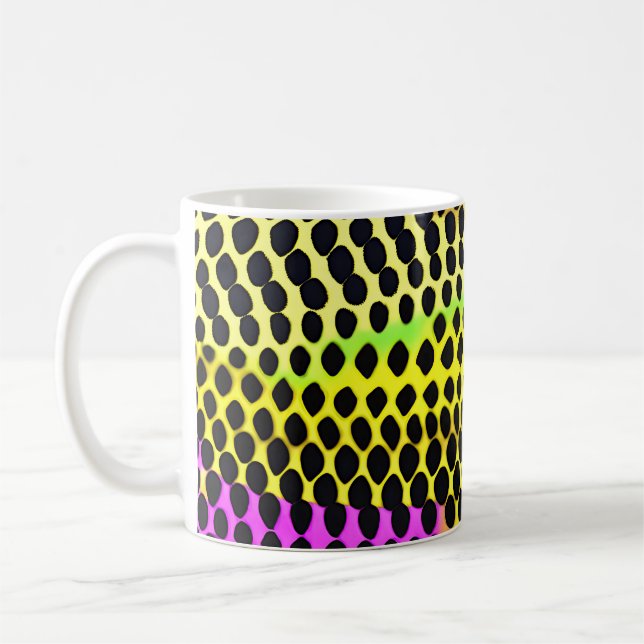 Mug Impression Abstraite colorée "Vibrant Wilderness" (Gauche)