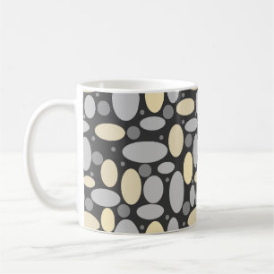 Mug Impression abstraite de cercles à pois rétro vinta