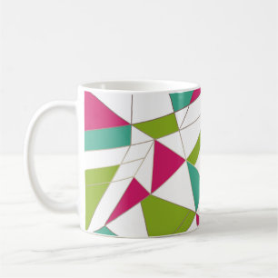 Mug Impression abstraite de triangles géométrie mode