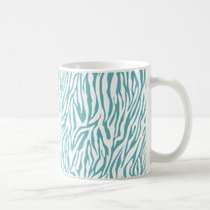 Mug Impression Aqua White Zebra