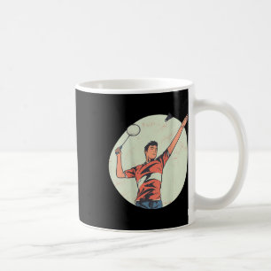 Mug Impression arrière badminton et volant