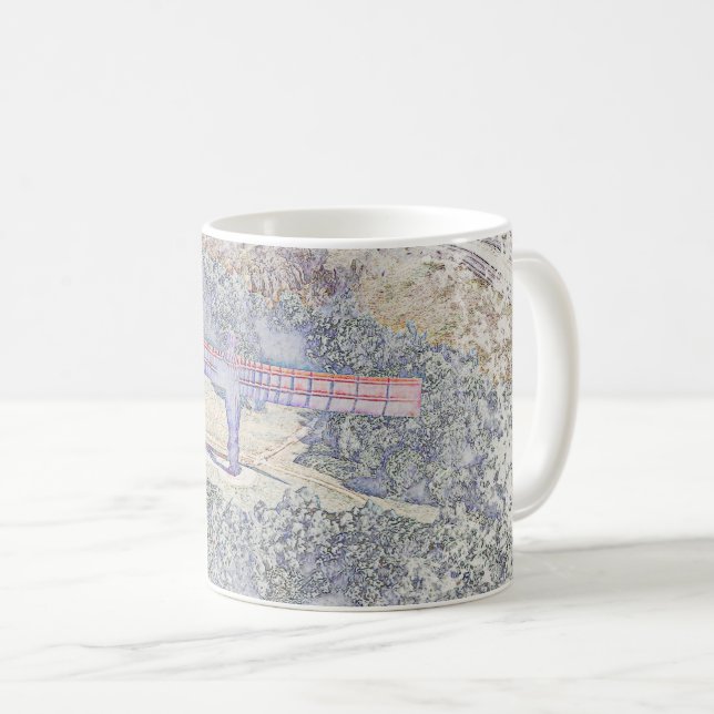 Mug Impression artistique de l'ange du Nord (Devant droit)