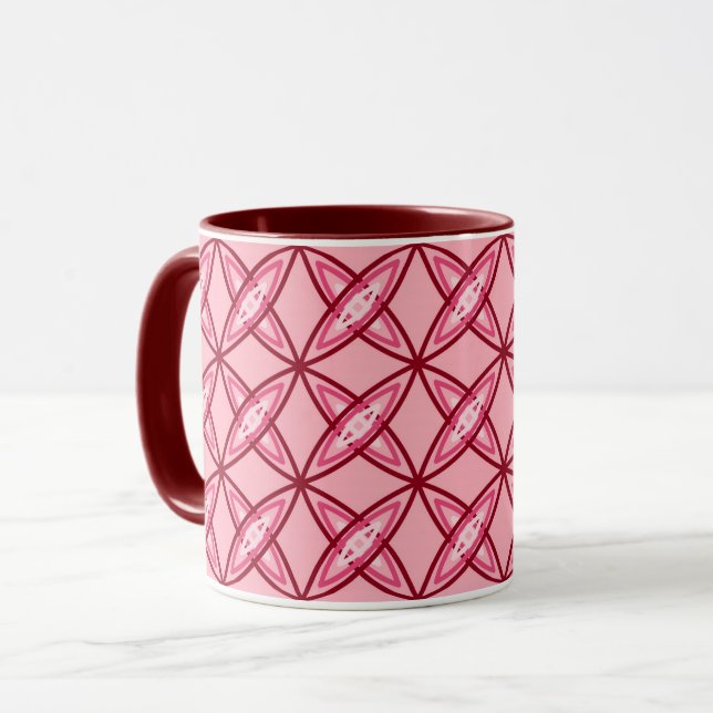 Mug Impression atomique moderne du milieu du siècle -  (Devant gauche)