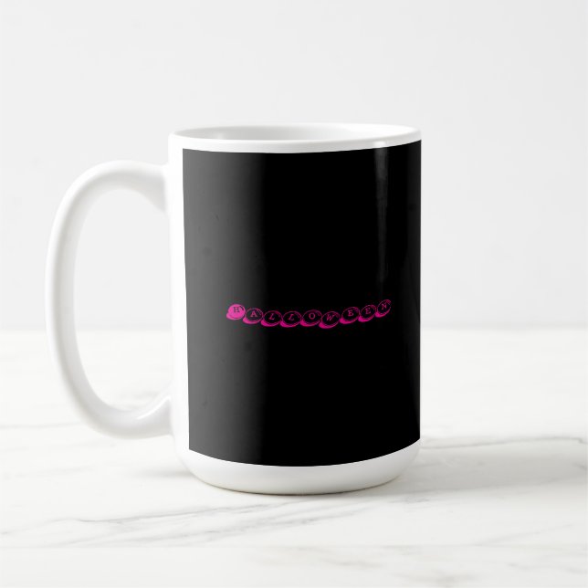 Mug Impression avant et arrière Halloween Couleur rose (Gauche)