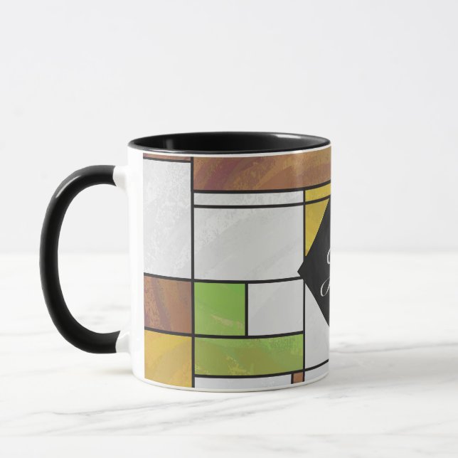 Mug Impression Brown jaune vert (Gauche)
