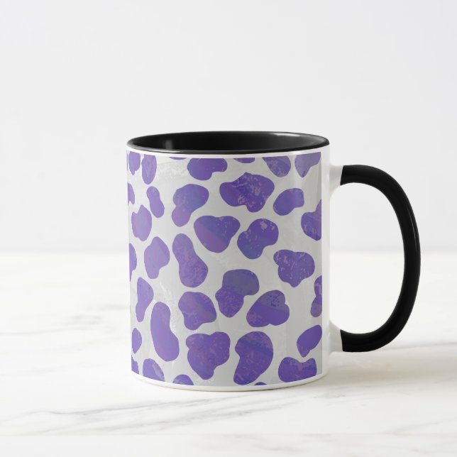 Mug Impression dalmate violet et blanche (Droite)