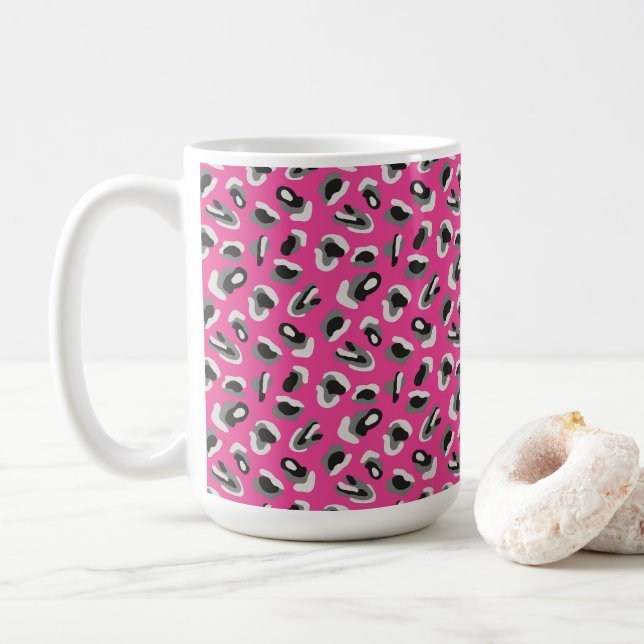 Mug Impression d'animal rose (Avec donut)