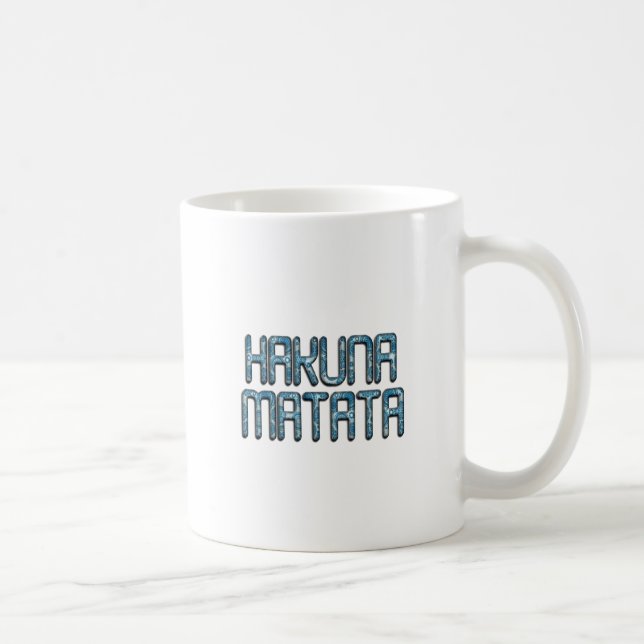Mug Impression d'art 3D Hakuna Matata (Droite)