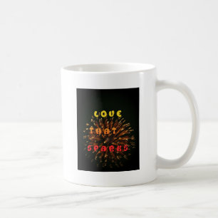 Mug Impression d'art abstrait Love That Sparks Design