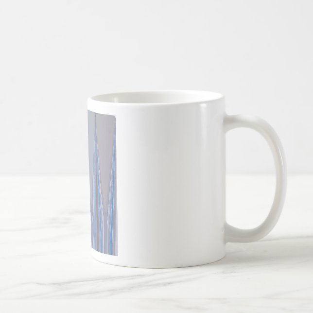 Mug Impression d'art chevron bleu, violet, gris (Droite)