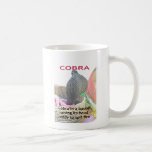 Mug Impression d'art Cobra dans un panier