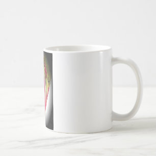 Mug Impression d'art de cœur floral