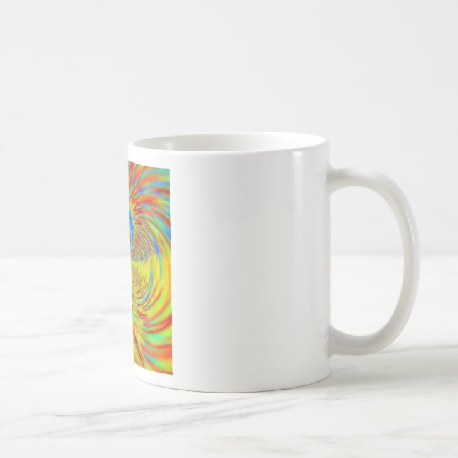 Mug Impression d'art de kaléidoscope coloré (Droite)