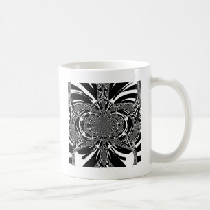 Mug Impression d'art de kaléidoscope de zèbre circulai