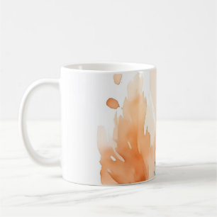 Mug Impression d'art de plume à l'aquarelle   F Boho O