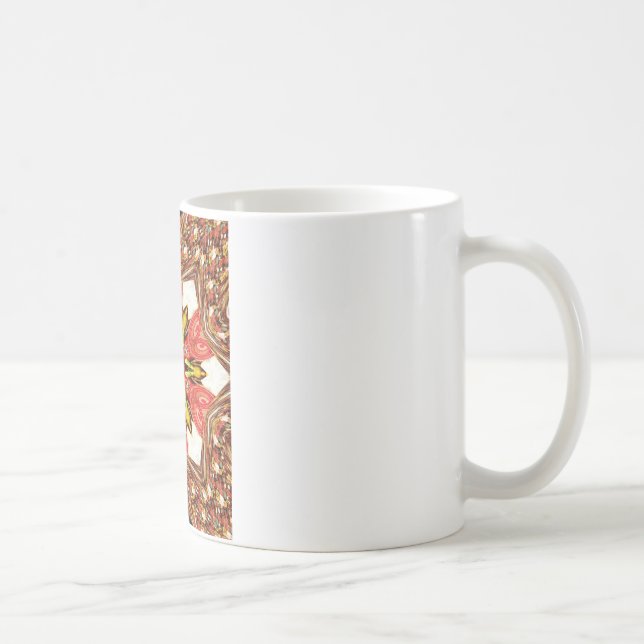 Mug Impression d'art floral Doodle (Droite)
