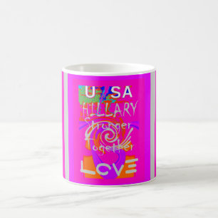 Mug Impression d'art Hillary Inspiration en rose