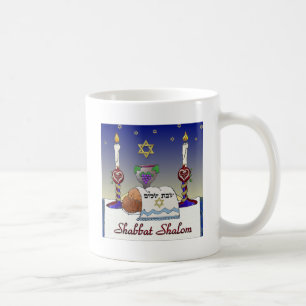 Mug Impression d'art Judaica Shabbat Shalom