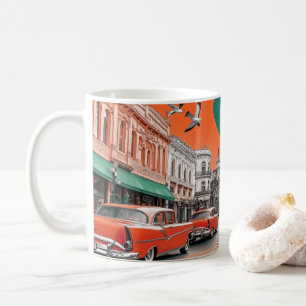 Mug Impression d'art mural de voitures américaines cla