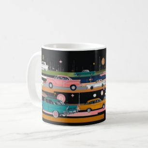 Mug Impression d'art mural de voitures américaines cla