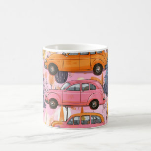 Mug Impression d'art mural de voitures américaines cla