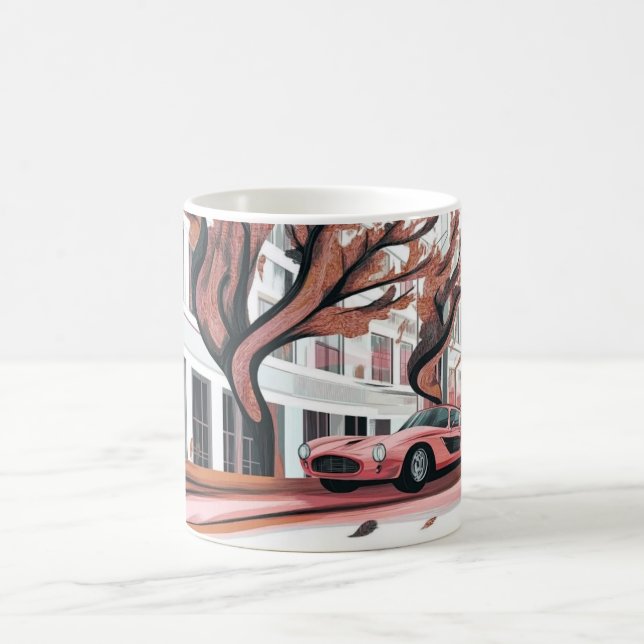 Mug Impression d'art mural de voitures américaines cla (Centre)