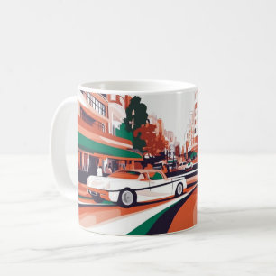 Mug Impression d'art mural de voitures américaines cla