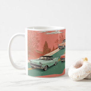 Mug Impression d'art mural de voitures américaines cla